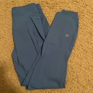 Lululemon wunder train high rise leggings in blue